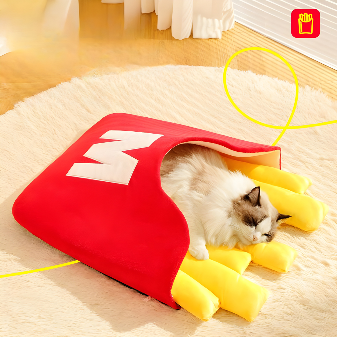 French Fries Plush Pet Bed