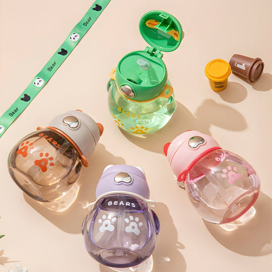 450ml Food-Grade Baby Kids Cartoon Water Bottle | Lebanon