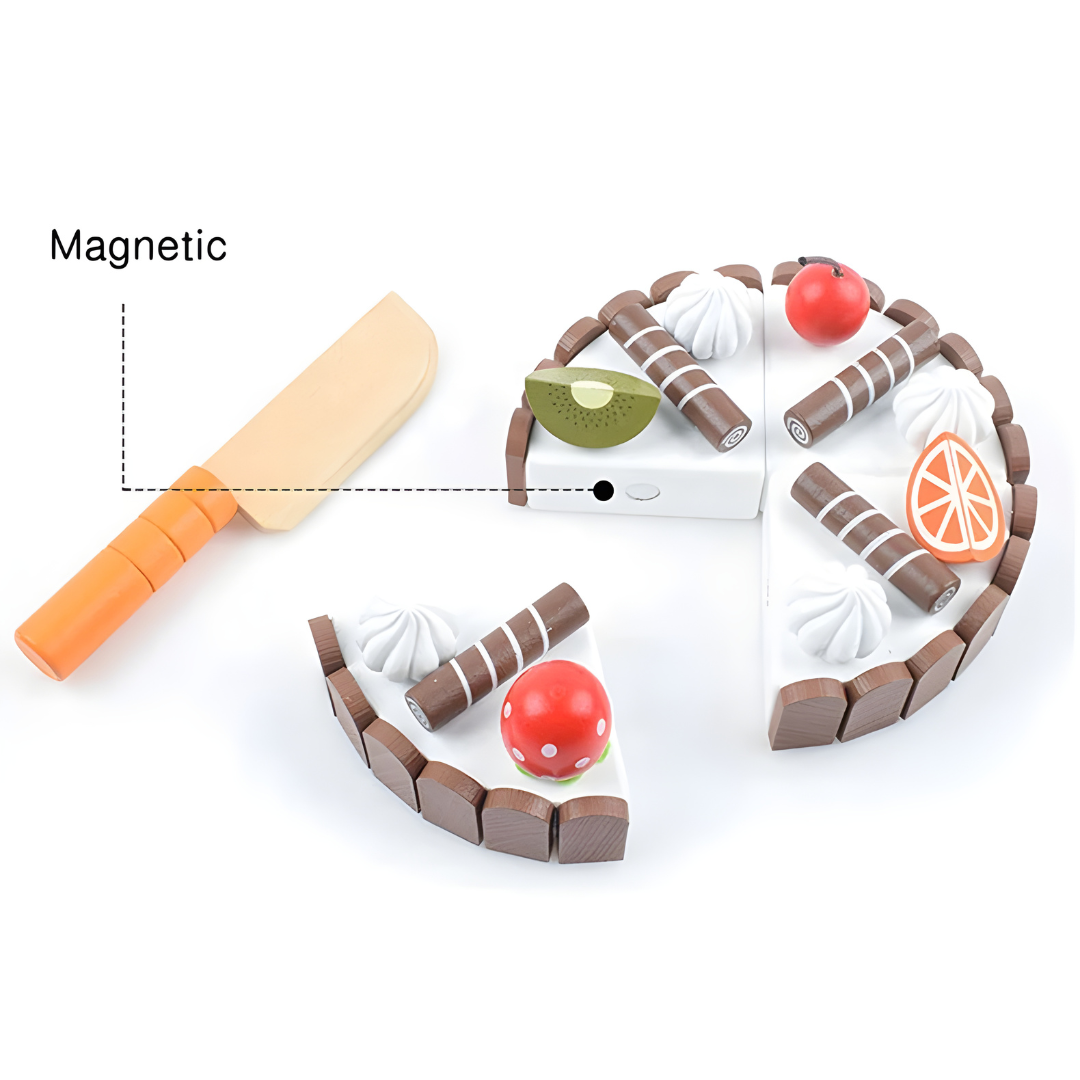 Wooden Magnetic Cake Set 3 Years +