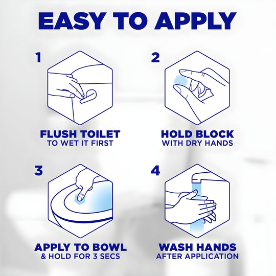 Harpic Hygienic Fresh Sticker Toilet Block – adhesive toilet cleaner for freshness and hygiene, available in Lebanon