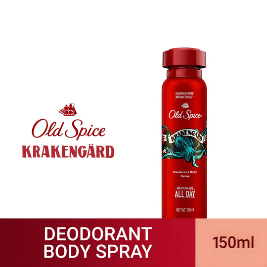 OLD SPICE Krakengard Aerosol Deodorant for Men 150ml – Premium Quality, EU Made