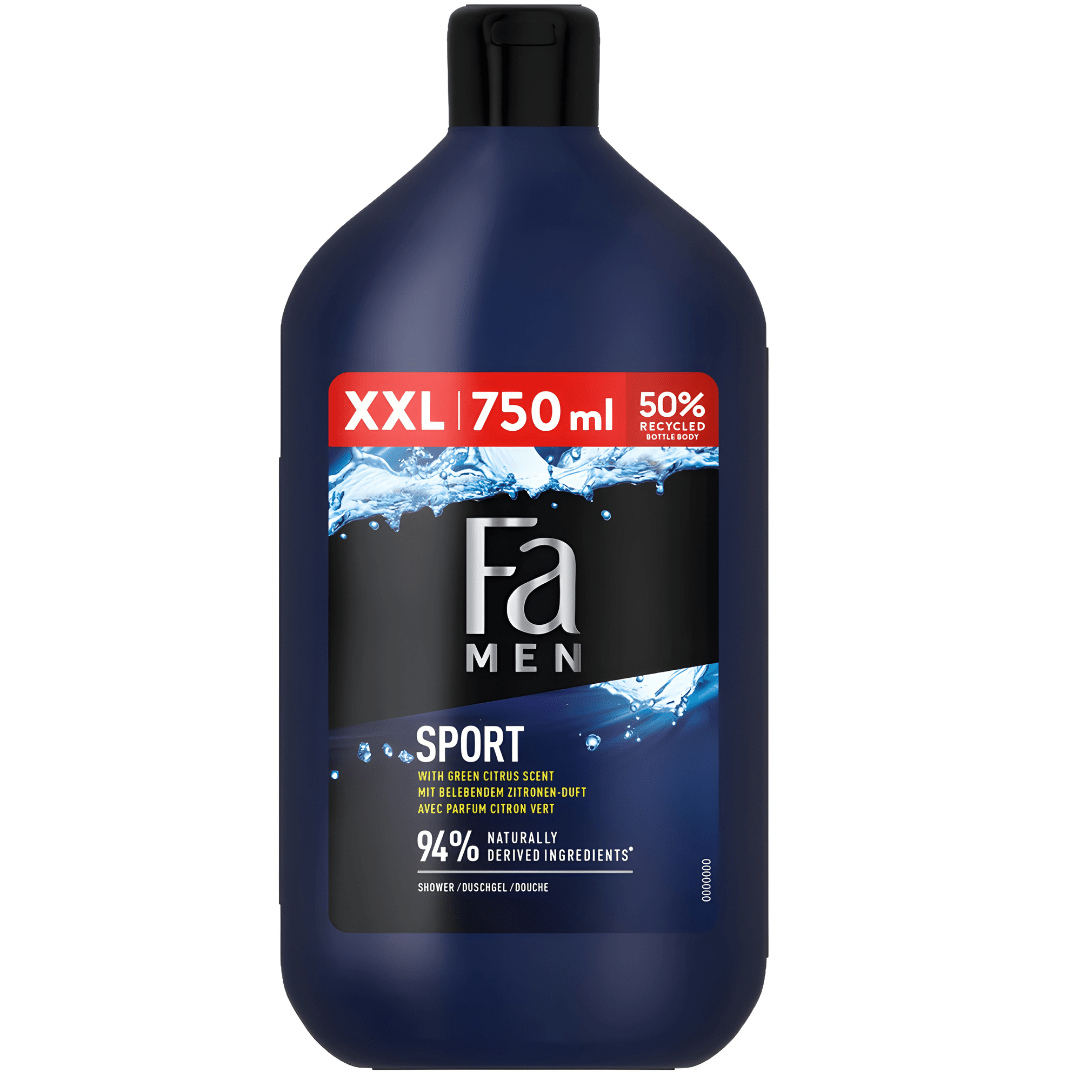 Fa Men Shower Gel Sport 750ml – EU Made – Citrus Fresh