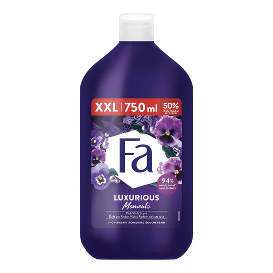 Fa Luxurious Moments Unisex Shower Gel 750ml – EU Made – Black Amethyst Scent