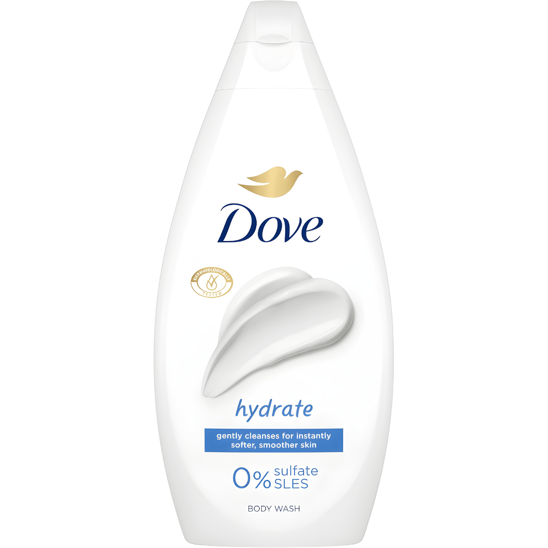 Dove Hydrate Body Wash 450ml – UK Made, Available in Beirut