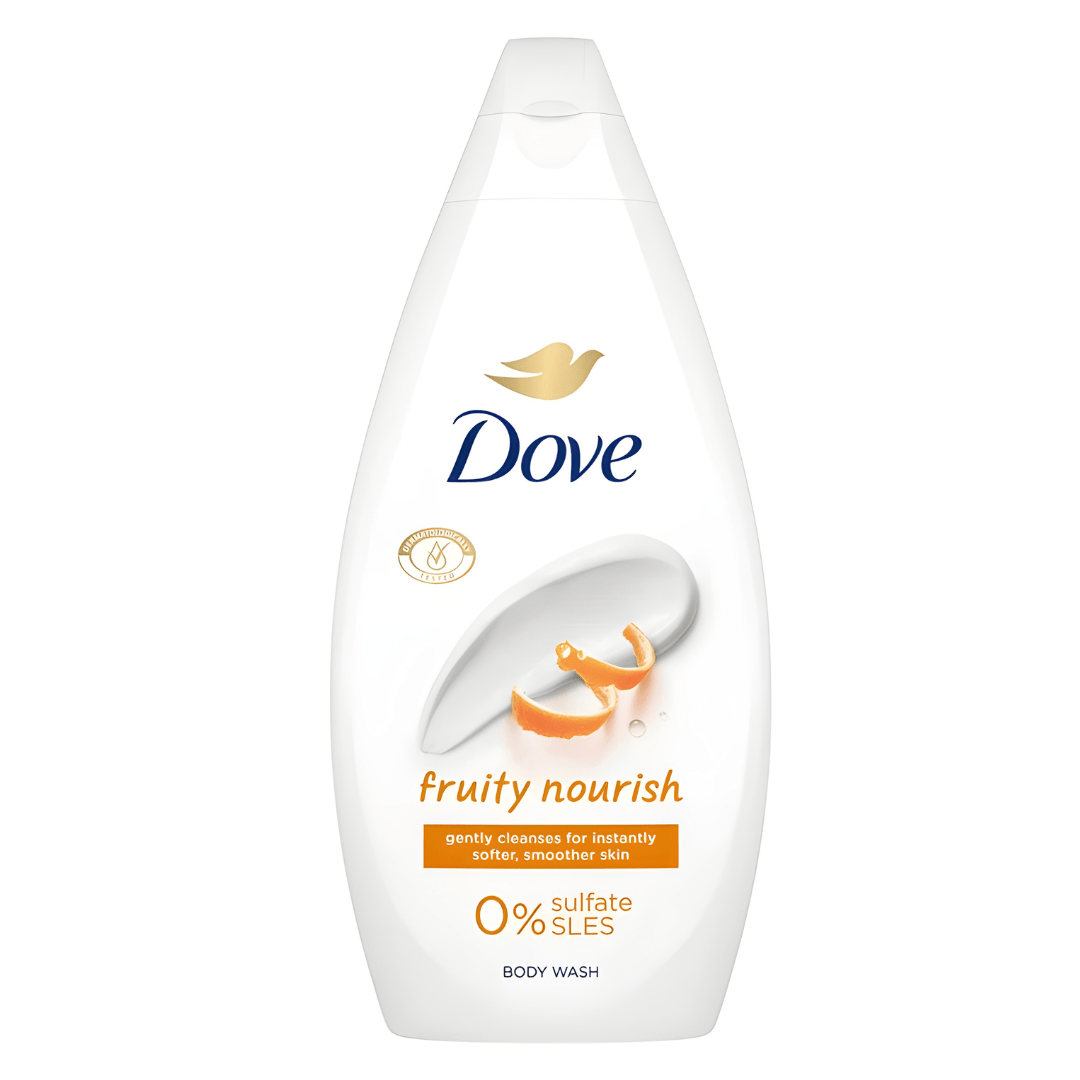 Dove Fruity Nourish Body Wash 450ml – UK Made, Sulfate-Free & Gentle