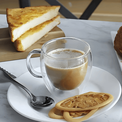 Double wall glass cup 150ml for coffee or tea – available in Lebanon