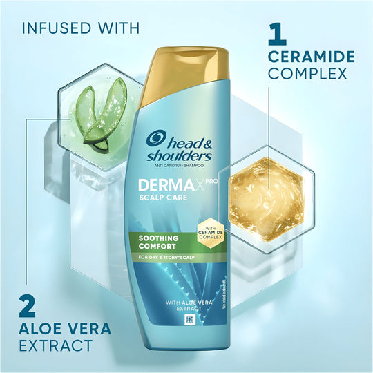 DERMAX PRO by Head & Shoulders 250ml – German anti-dandruff shampoo for dry, itchy scalp with aloe vera and ceramide, available in Lebanon