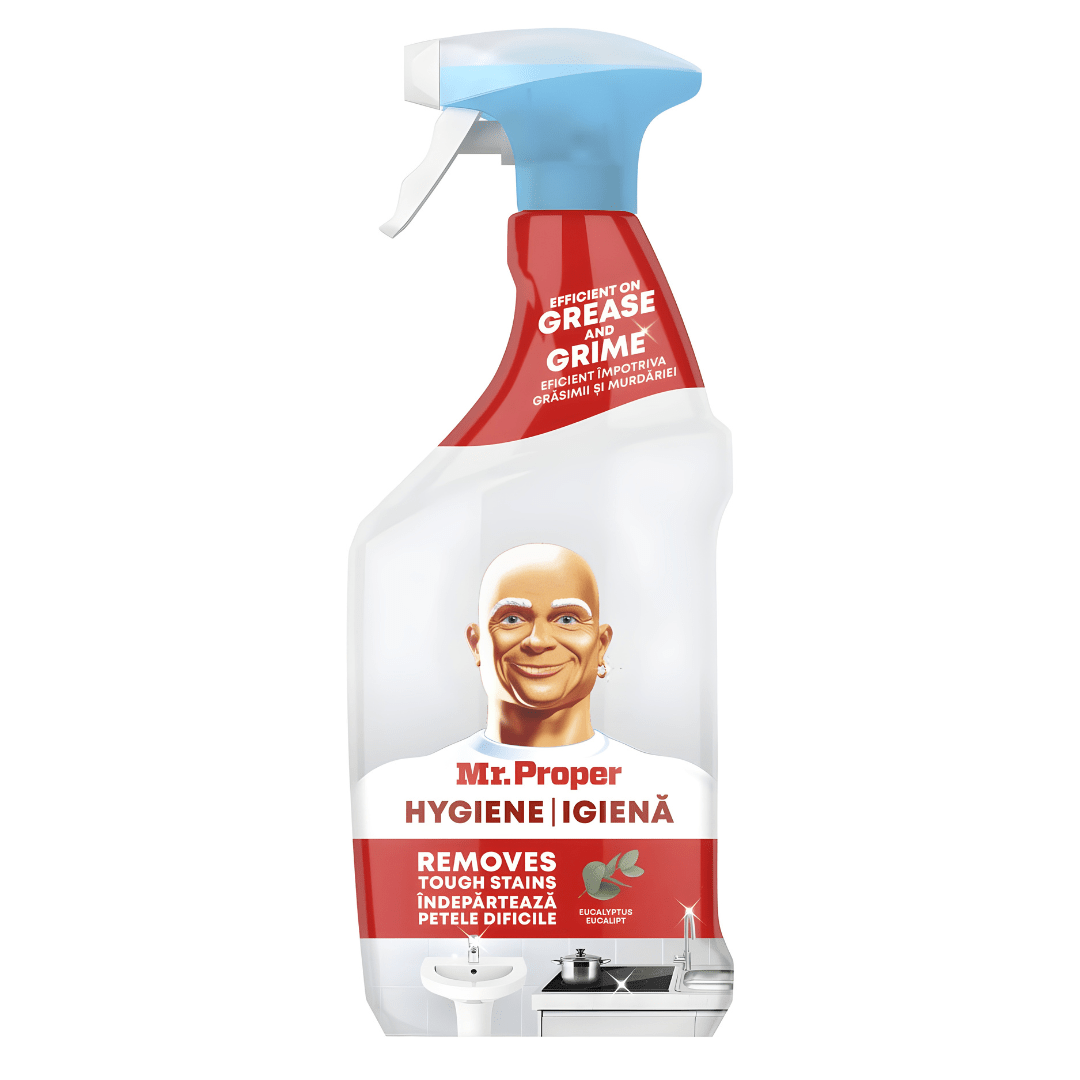 Mr. Proper Ultra Power Hygiene Cleaner 750ml – EU made, bleach spray for grease and dirt removal, kitchen and bathroom use, available in Beirut Lebanon

