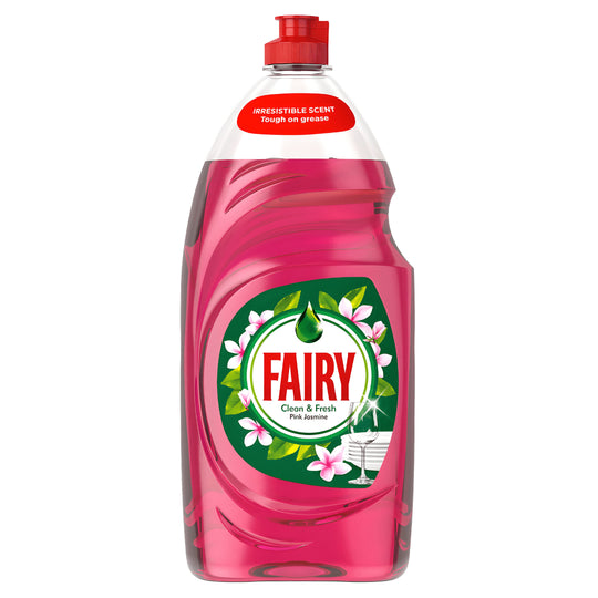 Fairy Washing Up Liquid Pink Jasmine 1015ml – UK made, grease-cutting dish cleaner with fresh floral scent, available in Beirut Lebanon

