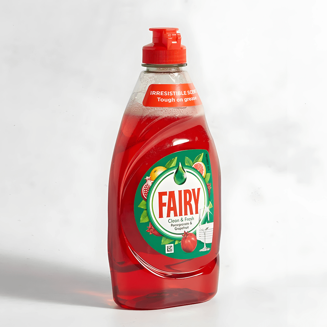 Fairy Washing Up Liquid 1015ml – UK made, pomegranate & grapefruit scent, grease-cutting dish cleaner, available in Beirut Lebanon