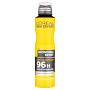 L’Oréal Invincible Sport 250ml – UK made deodorant, 96H antiperspirant with woody scent, for men in Beirut Lebanon