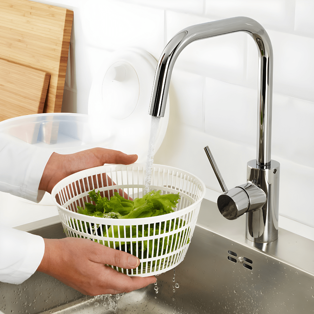 Salad Spinner with Handle – Multi-Use Salad Dryer and Serving Bowl