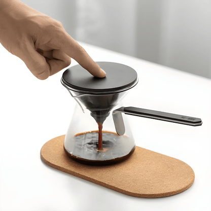 Super Premium 300ml Magnetic Glass Teapot & Cup Set – For Coffee & Tea Brewing