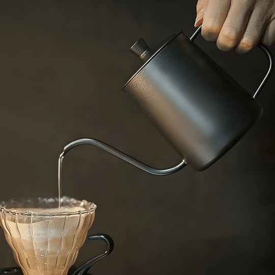 Stainless steel pour-over kettle 600ml with gooseneck spout for coffee or tea – available in Beirut Lebanon

