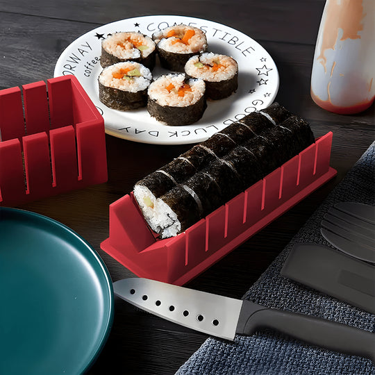 Super Sushi Maker 10-Piece Kit – DIY Home Sushi Mold Set for Beginners

