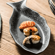 35cm Ceramic Fish-Shaped Plate – Elegant Japanese-Style Serving Dish for Sushi and Grilled Foods