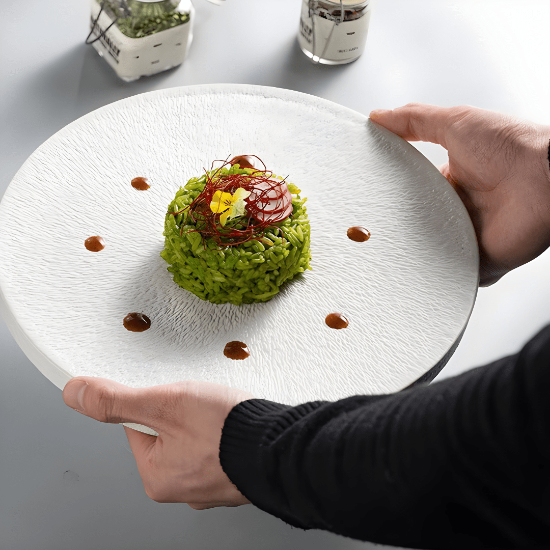 Modern Ceramic Serving Plate for Steak or Sushi – Available in 8 and 10 Inches