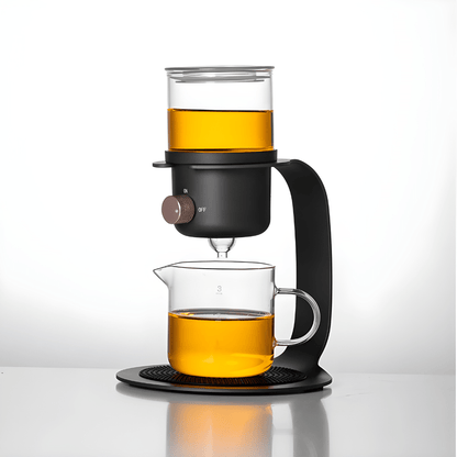 Modern 400ml semi-automatic tea and coffee brewer with stainless steel base, available in Lebanon