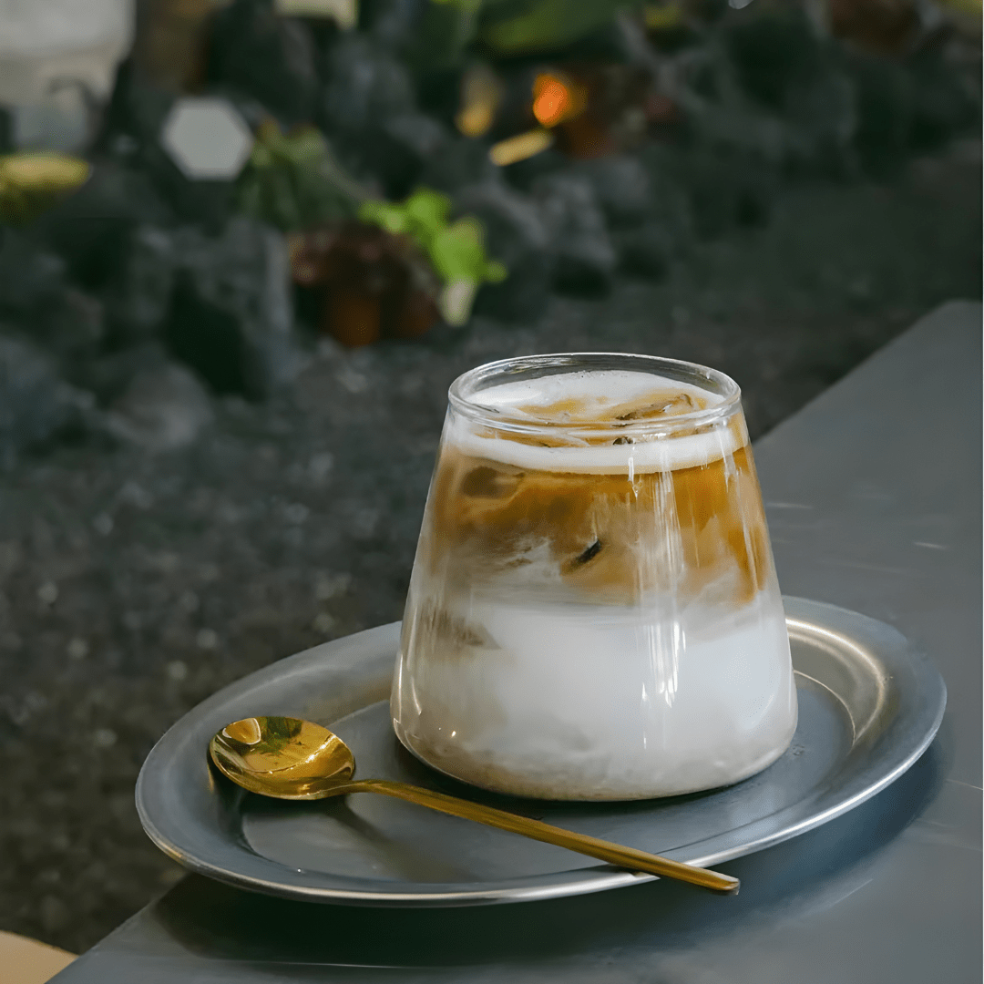 Wide-mouth clear glass cup for drinks and desserts – 280ml or 350ml