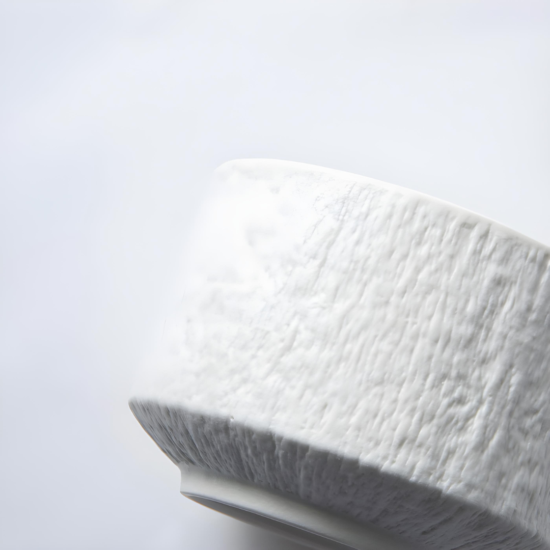 Textured 200ml porcelain mug with saucer – Rock Series, premium ceramic coffee and tea set available in Beirut, Lebanon