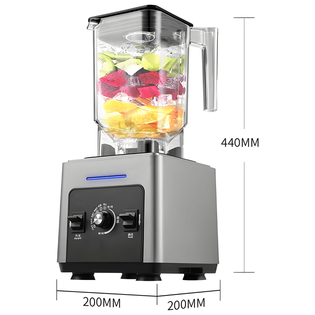 2000W heavy-duty commercial blender with 1.8L pitcher, stainless steel 6-blade, and ice-crushing function – perfect for Beirut businesses