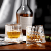 150ml rotating whisky glass with hemispherical base, hand-blown lead-free crystal – available in 3 elegant designs for premium drinkware lovers in Beirut