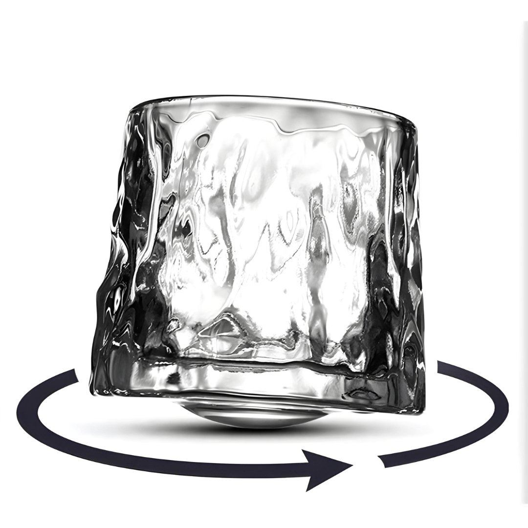 150ml rotating whisky glass with hemispherical base, hand-blown lead-free crystal – available in 3 elegant designs for premium drinkware lovers in Beirut