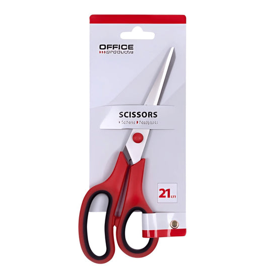 SCHERE 21.5cm Office Scissors – Gray Red Or Red Gray