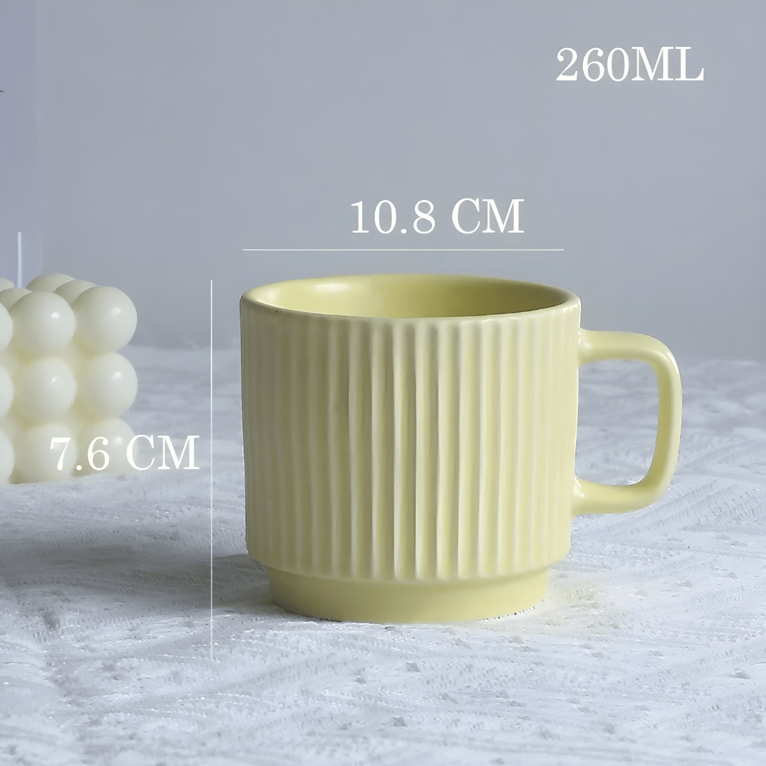 260ml pastel candy color ceramic mug with textured finish – Beirut Lebanon