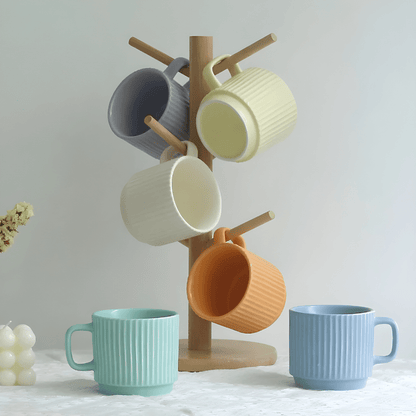 260ml pastel candy color ceramic mug with textured finish – Beirut Lebanon