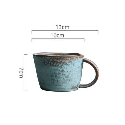 300ml handmade porcelain retro coffee or tea mug – Beirut Lebanon
