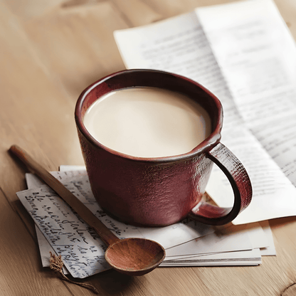 300ml handmade porcelain retro coffee or tea mug – Beirut Lebanon