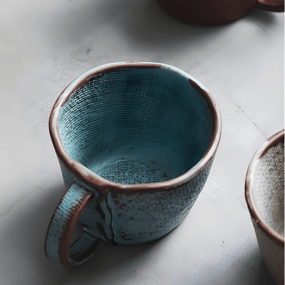 300ml handmade porcelain retro coffee or tea mug – Beirut Lebanon