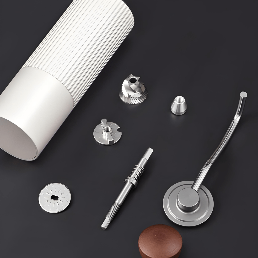 Manual coffee grinder with CNC burr and adjustable settings – available in Beirut, Lebanon