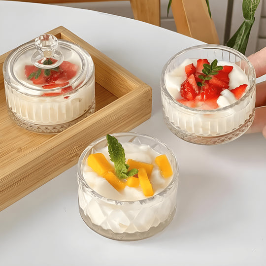 75ml mini glass storage jar with lid for sweets, snacks, desserts – Beirut Lebanon