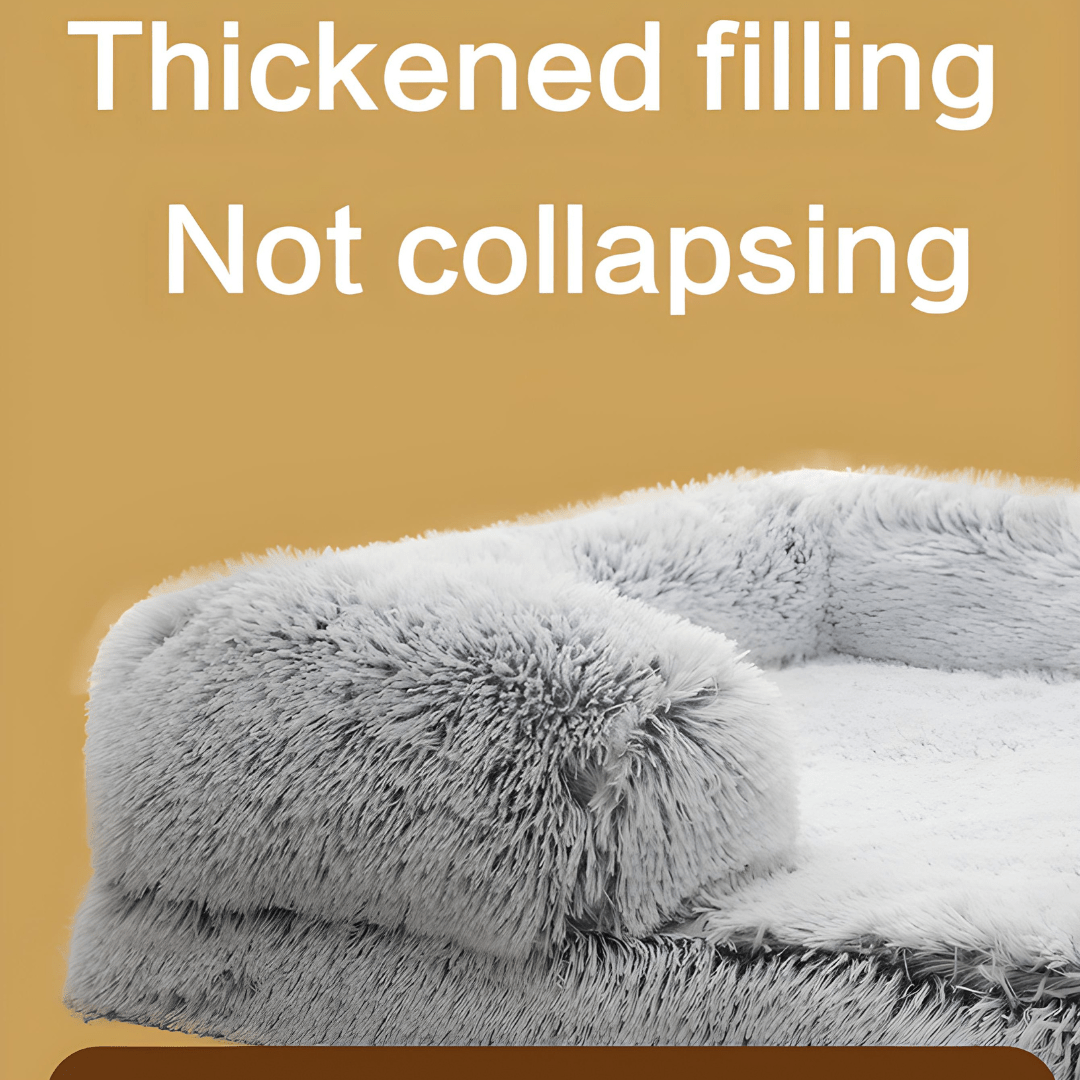 Orthopaedic dog bed for large breeds 120×80×20 cm with plush fabric and memory foam – ideal for big dogs, Beirut Lebanon