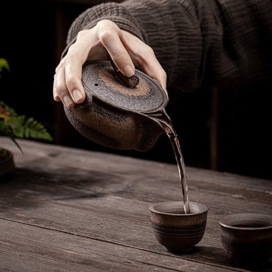 Retro Teapot Set with Water Base – 270ml + 2 Cups | Beirut