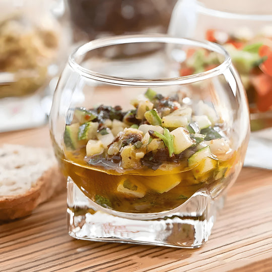 230ml clear glass dessert cup for sweets and appetizers Beirut Lebanon