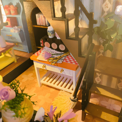 Darcy Flower House DIY miniature kit with LED lights, music & plexiglass cover – Beirut Lebanon