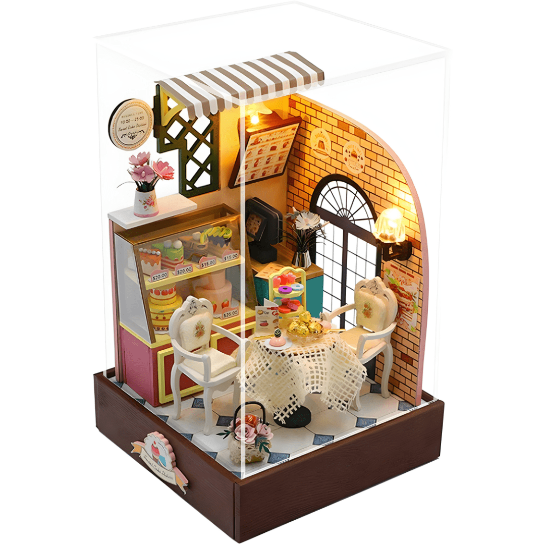 Wooden and plexiglass parts for Sweet Cake Station DIY kit