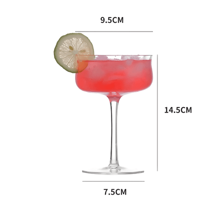 Premium Japanese-style 265ml martini glass with wide mouth, elegant goblet design for cocktails and champagne – Beirut Lebanon