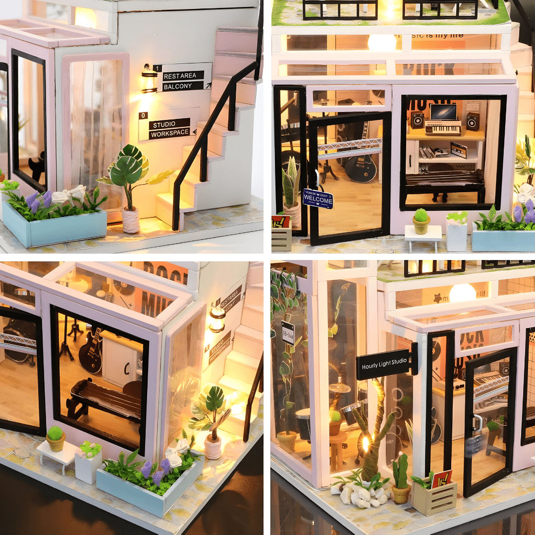 Miniature Music Studio DIY Kit with Dust Cover Beirut Lebanon