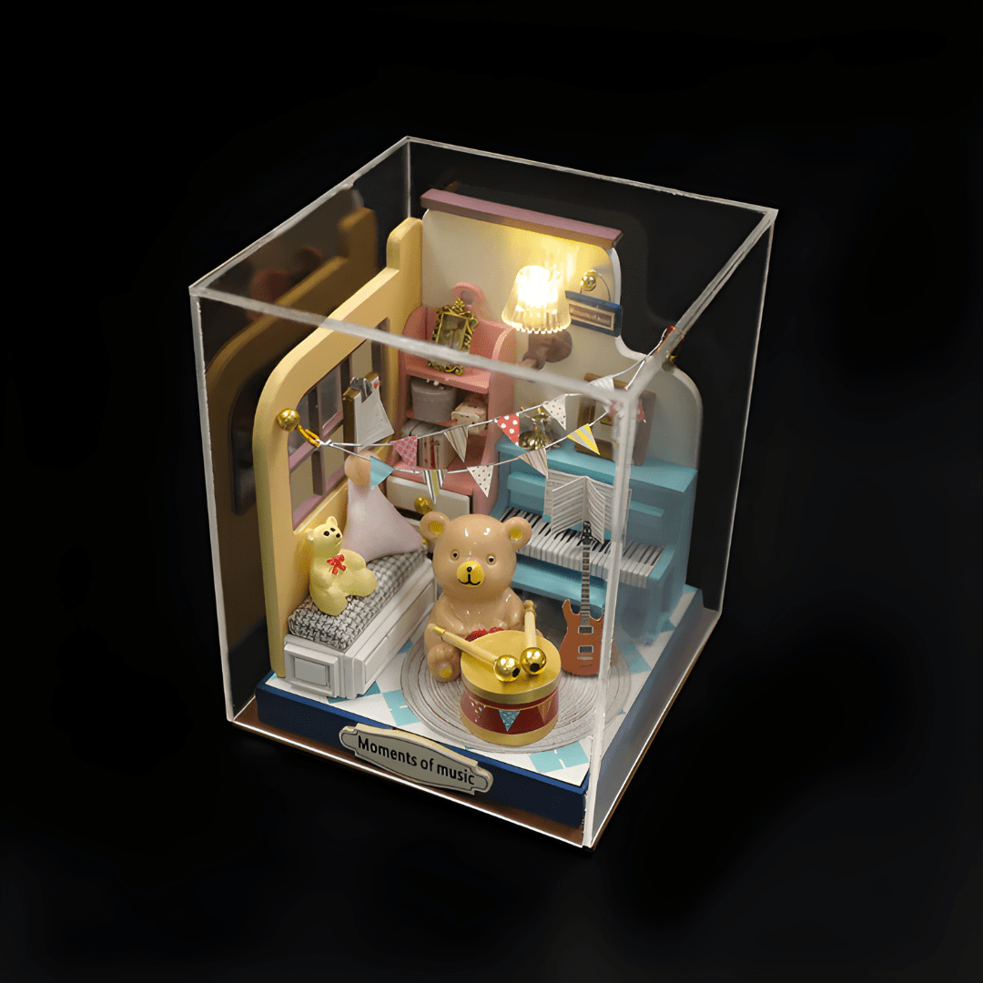 DIY Miniature Moments of Music Kit with LED Light and Dust Cover – Beirut