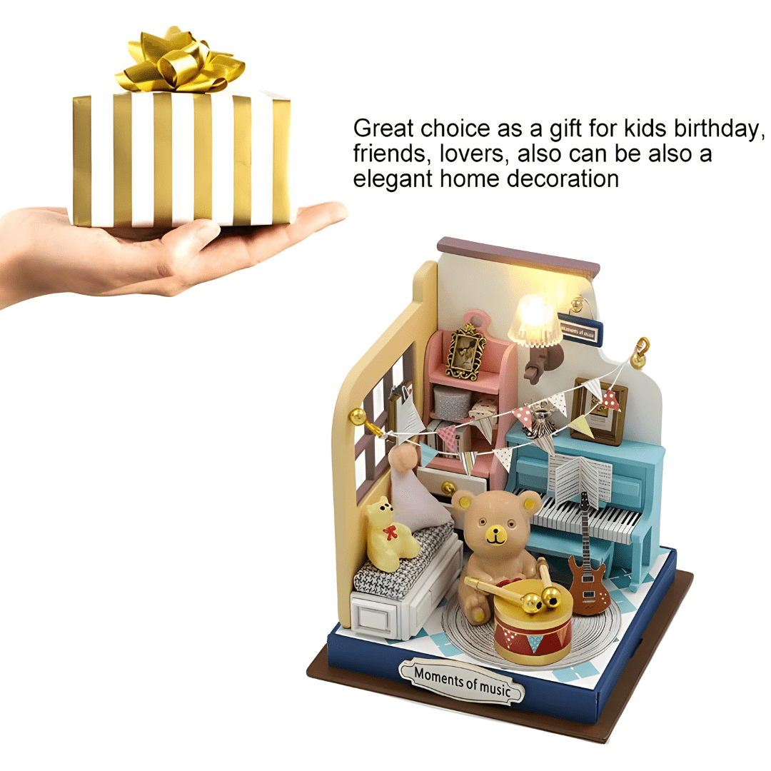 DIY Miniature Moments of Music Kit with LED Light and Dust Cover – Beirut