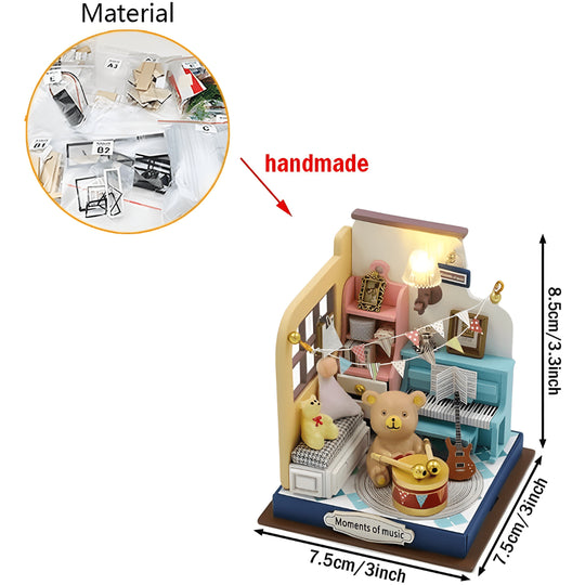 DIY Miniature Moments of Music Kit with LED Light and Dust Cover – Beirut