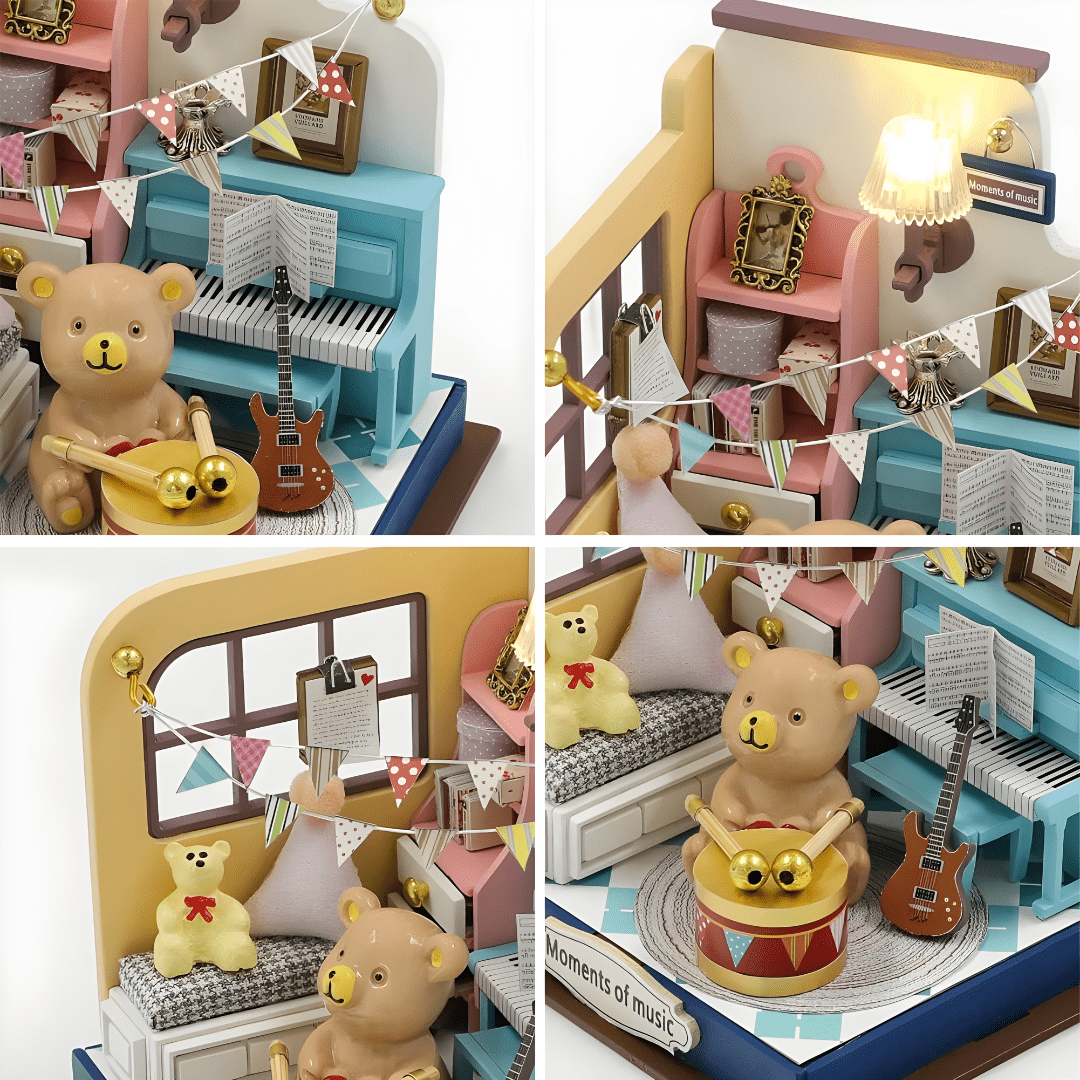 DIY Miniature Moments of Music Kit with LED Light and Dust Cover – Beirut