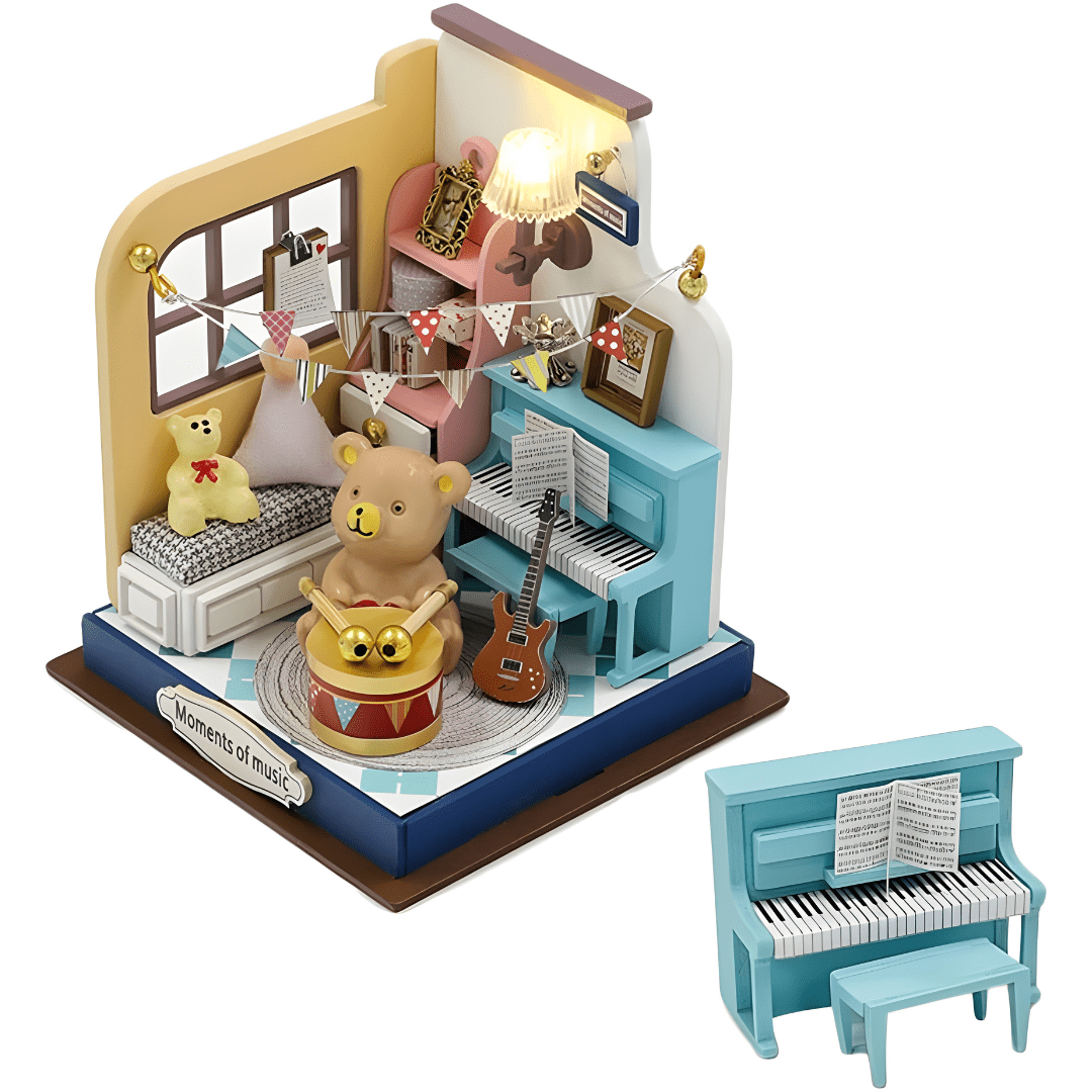DIY Miniature Moments of Music Kit with LED Light and Dust Cover – Beirut