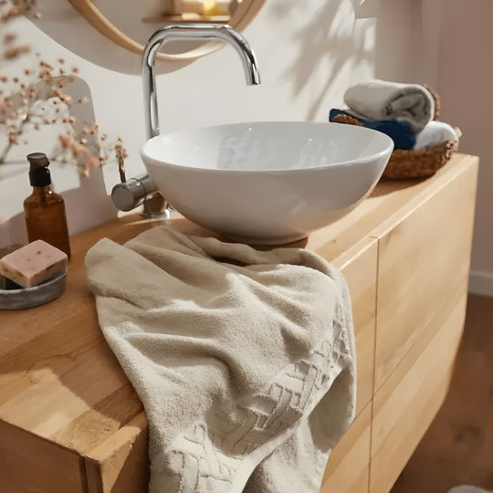 LIVARNO Home Organic Cotton Guest Towels 30x50cm – Quick Dry & Soft