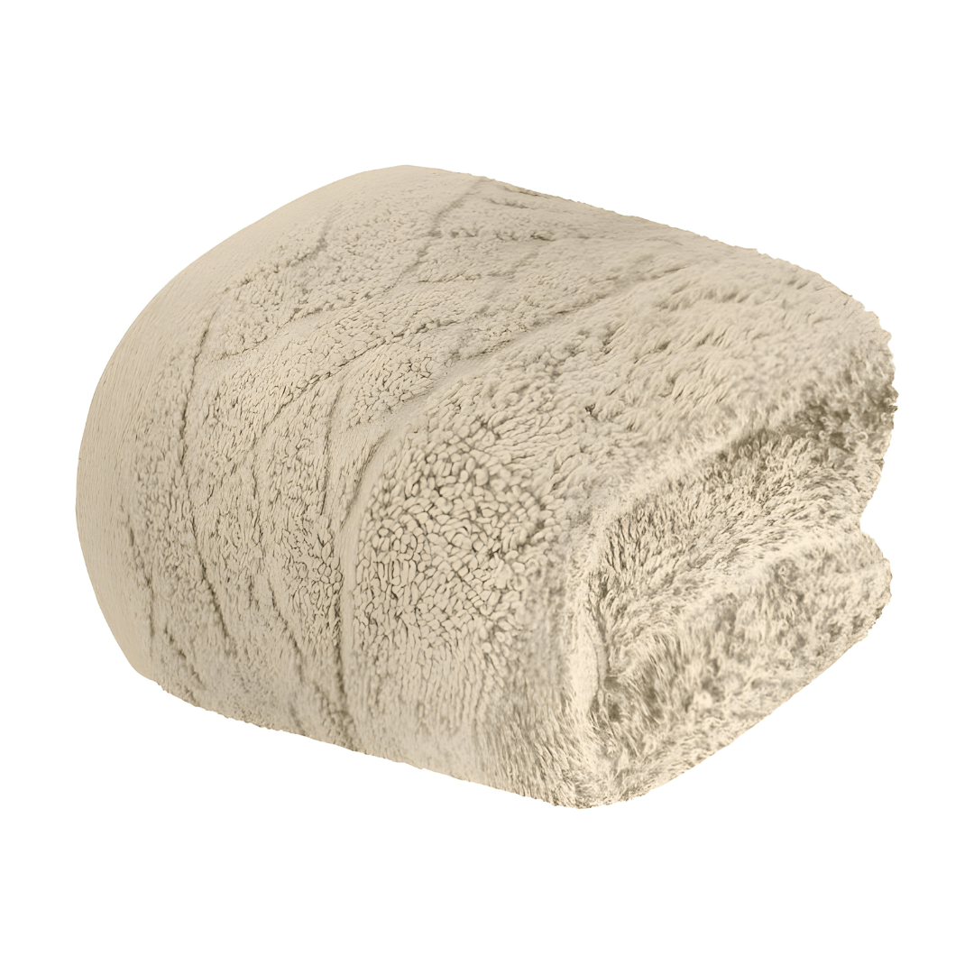 LIVARNO Home Organic Cotton Guest Towel Beige 30x50cm – Eco-Friendly