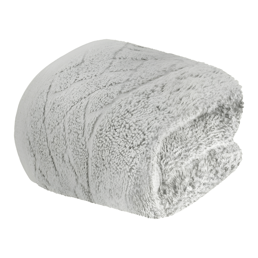 LIVARNO Home Organic Cotton Guest Towel Light Gray 30x50cm – Soft & Durable